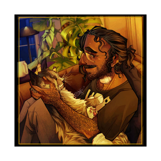 Jon and The Admiral Matte Print